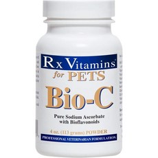 Rx Vitamins 고양이 파우더 반려동물을 위한 비타민 Bio C 면역 지원 반려견과 고양이를 분말 순수 항산화제 반려견을 보충제 4온스. Q1705449, 1개, 113g