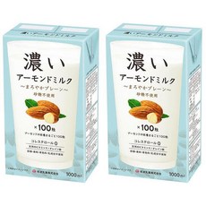 TsukubaDairyIndustry 쓰쿠바유업 다크 아몬드 밀크 멜로우 플레인 1000ml 2팩