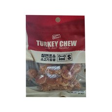 터키츄 반려견 간식 본타입, 혼합맛(칠면조/소고기), 13g, 20개