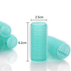 무열 컬 롤러 뱅 웨이브 푹신한 헤어 매직 컬러 열 미용실 볼륨, 5.2.5cm 6Pcs