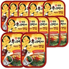 샘표 우리엄마 매콤한 깻잎, 12개, 70g