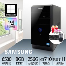 삼성전자 가정용 사무용 슬림PC 본체 신품SSD 윈도우11 데스크탑, 미들 i5-6500/8G/S250/GT710/윈11