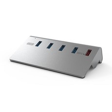 이지넷 NEXT-316U3 실버 USB3.0 퀵차지 5포트 USB 허브