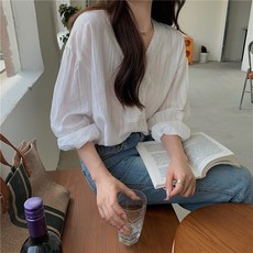 KORELAN한국 느슨한 v -Neck 레이스 스티칭 셔츠 암컷 여름 외국 셔츠 다목적 얇은 탑