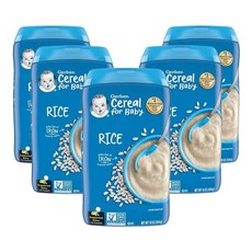 거버 아기용 시리얼 1st Foods 16 oz(454 g), 5개, 454g, 쌀