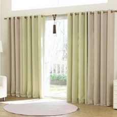 바자르 린넨st 호텔식 암막커튼 2p + 커튼끈 2p