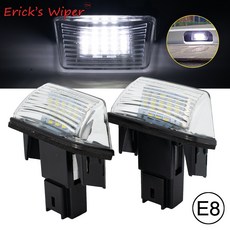 에릭의 와이퍼 2PCs LED 라이센스 번호 플레이트 라이트 램프 시트로엥 C3 C4 C5 Berlingo Saxo Xsara 피카소 푸조 206 207 306|시그널 램프|, 1개, CHINA, 단일
