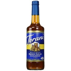 Torani 토라니 브라운 슈가 시나몬 시럽 무설탕 750 ml 3 팩, 3팩, 750ml