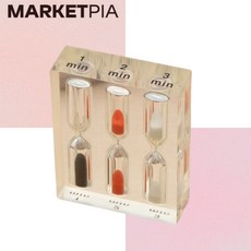 마켓피아 올인원 아크릴 모래시계 조합형, 1분 2분 3분