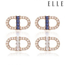 ELLE jewelry 14k 버튼 귀걸이 gold pin ELGPEE032