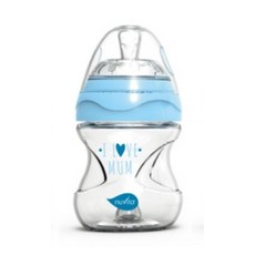 누비타 신생아 PP 젖병 150ml, 블루(I Love mom)150ml, 1개