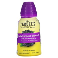 Zarbee's 블랙 엘더베리 면역 지원 236ml(8fl oz), Zarbee's블랙엘더베리면, 1개, 0.236l