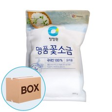 청정원 명품 꽃소금 800g 12입 (박스), 12개