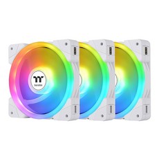 써멀테이크 Thermaltake SWAFAN EX 14 ARGB PC 냉각 팬 화이트 3팬 pcak 500~2000 RPM 마그네틱 연결 양면 블레이드 MB RGB 소프트 - intelcpu