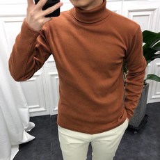 라일라이 / 이너 골지 목 폴라 면 티셔츠