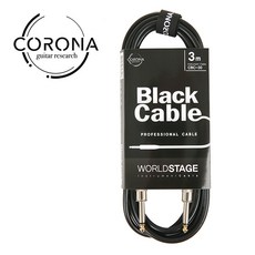 Corona - Black Cable / 코로나 블랙 케이블 3m (CBC30), 1개, *