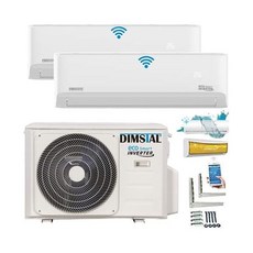 DIMSTAL A+/A+ Duo-Split SelfClean WiFi/WLAN/App Control Golden-Fin 2.6 + 2.6kW 9000+9000 BTU 실내 온도, DIMSTAL A+/A+ Duo-Split SelfCl