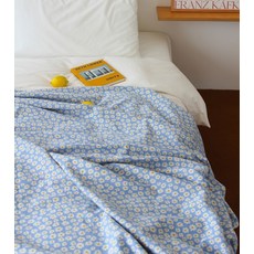 고그린 오브젝트 데이지 니트 블랭킷 거실담요 캠핑담요