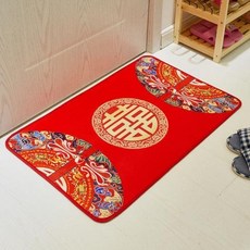 부산금정상점 방을 쓴다 결혼 배치 홈실 신혼집 장식 혼수용품 침실 침대머리 발매트 희자, 화해 원 기쁘다 바닥 패드 50 *8