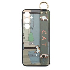 신서엔코 갤럭시S23FE 갤럭시S23 FE 갤럭시 S23 FE 5G 케이스 Galaxy Phone Case SCS-1533 일러스트 핸드 스트랩 휴대폰 케이스