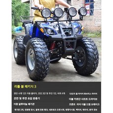 농업용 ATV 산악바이크 황소 오토바이 4륜구동 버기카 화물 짐 운반 레저용 사발이, 리틀불패키지3