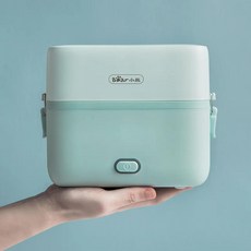 곰 도시락 보온 전기 자동 가열 식품 상자 휴대용 무선, 1.270W-220V-1.2L, 1개