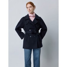 CC콜렉트 벨티드 더블 하프 코트_C244MSG159