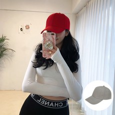 1+1 해봄 얼굴작아보이는 기본 남자 여자 무지 빅사이즈 깊은 볼캡 커플 모자