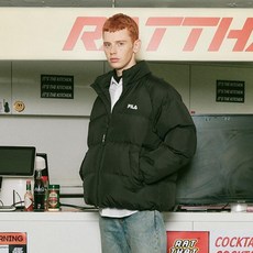 [FILA] 에센셜 숏 구스 다운_FE2DJC6104X_BLK