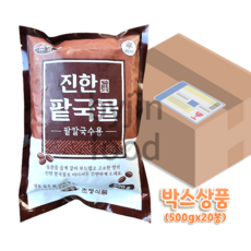 초정식품 진한 팥물 팥칼국수용 500g 팥칼국수 팥국물 팥옹심이 새알 팥죽, 20개