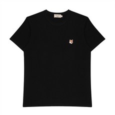 메종키츠네 LM00104KJ0008 P373 폭스 헤드 패치 남성 반팔티
