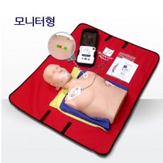 프레스탄 CPR마네킹+교육용AED세트 심폐소생 제세동(모니터형) my-U100mAEDT, 1개