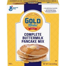 Gold Medal 컴플리트 버터밀크 팬케이크 믹스 2.3kg(5파운드) 박스 (6개 팩)