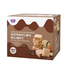 배스킨라빈스 자모카아몬드훠지 미니웨하스, 1개, 100g