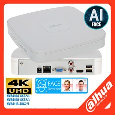 Dahua NVR4104-4KS2/L 4채널 NVR4108-4KS2/L 8채널 NVR4116-4KS2/L 16채널 스마트 1U 1HDD 네트워크 비디오 레코더, nvr4116-4ks2, 4TB - nvr(네트워크비디오레코더)