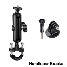 액션 카메라 지지대 마운트 오토바이 스포츠 거치대 스탠드 브래킷 고프로 고 프로 Insta360, handlebar mount, 1개, 2) handlebar mount