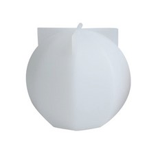 DIY 캐스팅 금형 기하학적 양초 금형 둥근 실리콘 공예 금형 3D 기하학적 양초 금형 양초 장식 도구, A, 1개