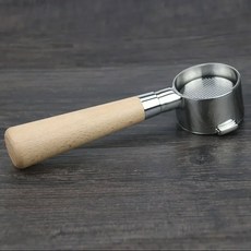 Portafilter 스테인레스 스틸 더블 서빙 커피 바텀리스 필터 홀더 싱글 마우스 핸들 E61 범용 58mm, 51mm-3 Ear-B2, 1개