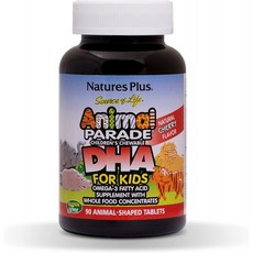 자연의 플러스 동물 퍼레이드 라이프 소스 DHA Childrens Chewables - 천연 체리 풍미 - 90 츄어블 동물, 1, 단일상품