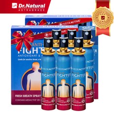 닥터내츄럴 프로폴리스 스프레이 25ml 쿨민트 안티더스트화이터 메디액티브 황사먼지 환절기 예민한목보호, 6개