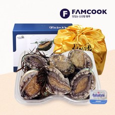 [팸쿡]해미원 완도 참전복선물세트 15마리(10미기준) 1.5kg 제철해초+보자기+종이박스포장_국내산(양식), 1개