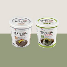 완도바다가득히 완도삼촌컵라면 [멸치맛다시마쌀국수6개+멸치맛톳쌀국수6개] 해조쌀국수 건면, 3.멸치맛 톳쌀국수 6개 +다시마쌀국수 6개, 1박스