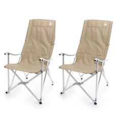 캠핑용 접이식 의자 마추픽추 롱 릴렉스 캠핑의자 특대 1+1, 1개, 롱 릴렉스 체어 베이지 1+1