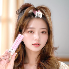 뷰티마인드 뿌리볼륨집게 2P 4 COLOR 민 트/퍼 플/베이비 핑크/블 랙 볼륨집게핀 앞머리헤어롤 헤어볼륨, 2개, 민트