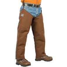DAN'S Hunting Gear LLC Brush Buster Briar Proof Chaps 안감 없음 미국 제조 브라운., Large/28" Inseam