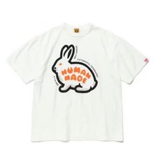 휴먼 메이드 화이트 토끼 반팔 티셔츠 HUMAN MADE Made Rabbit Graphic #13 T-Shirt(M)