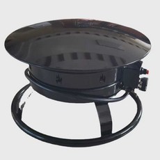 가스 화로대 야외 불멍 모닥불 캠핑장 그릴 바베큐, 1개, 지름 21X11인치(단일상품)