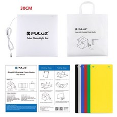 PULUZ 20/30CM 접이식 라이트 박스 탁상 촬영 소프트 박스 미니 사진 스튜디오 링 라이트 소프트 박스 제품, 02 30cm photo studio