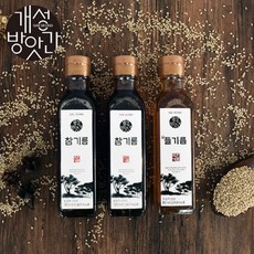 개성방앗간 선물세트 3종 A (참기름2+들기름), 단품