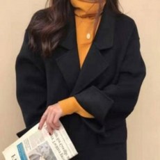 HLE937612여자 2색 여성 코트 코트 아우터 오버핏 외투 자켓 롱